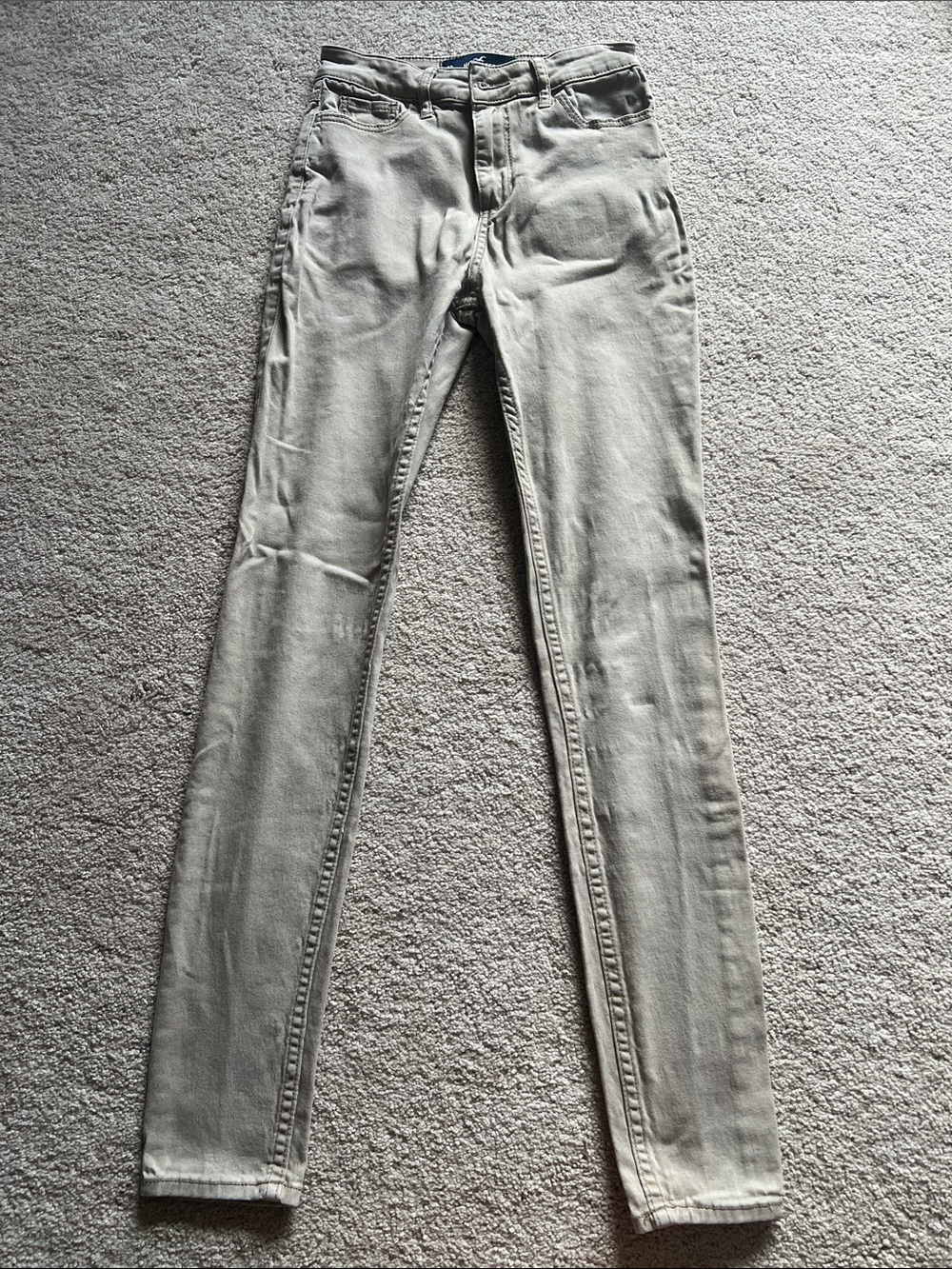 Hollister Light Gray Skinny Jeans